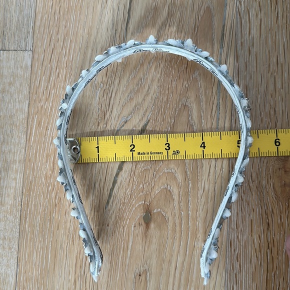 Pnina Tornai Swarovski Crystal and Pearl Cluster Wedding Headband Head Piece NWT - Picture 10 of 11